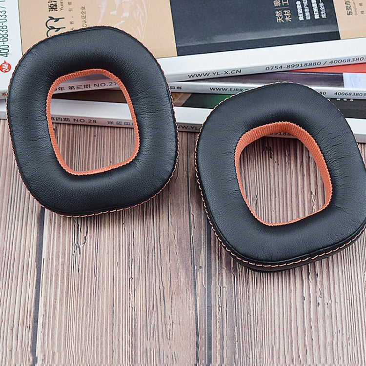 2pcs Sponge Earpad For Logitech Astro A50 Gen3/Gen4 Headset(Black+Yellow) - Earmuff & Pad by PMC TechLife | Online Shopping South Africa | PMC TechLife | Buy Now Pay Later Mobicred