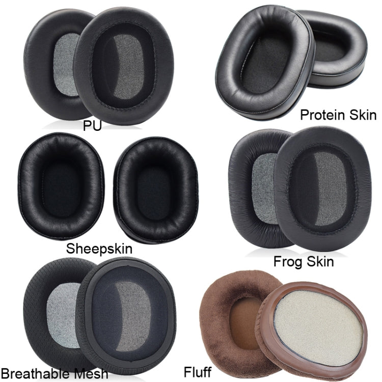1 Pair Headset Earmuffs For Audio-Technica ATH-M50X/M30X/M40X/M20X, Spec: Brown-Fluff - Earmuff & Pad by PMC TechLife | Online Shopping South Africa | PMC TechLife
