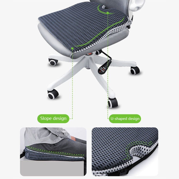 QFC040 U-shaped TThickened Memory Foam Car Seat Cushion(Grey) - Seat Accessories by PMC TechLife | Online Shopping South Africa | PMC TechLife