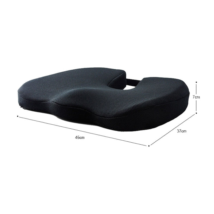 QFC-023 U-shaped Slow Rebound Memory Foam Car Seat Cushion(Black) - Seat Accessories by PMC Jewellery | Online Shopping South Africa | PMC Jewellery