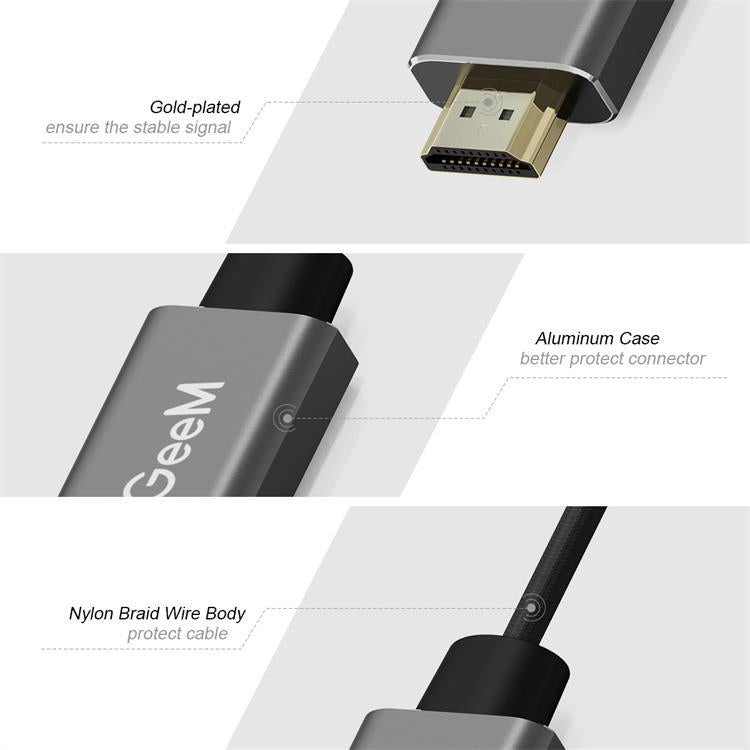 QGeeM QG-HD02 HDMI Single to Mini DP Converter(Silver Gray) - Cable by QGeeM | Online Shopping South Africa | PMC Jewellery