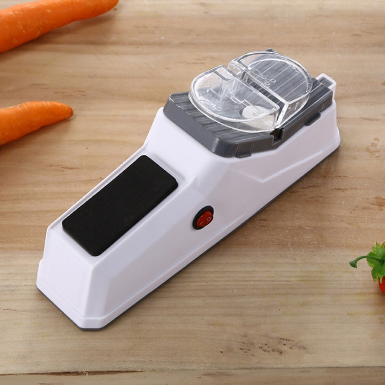 JJ-1 Kitchen Electric Double Sided Knife Sharpener, Specification: USB Plug - Knife Sharpener by PMC TechLife | Online Shopping South Africa | PMC TechLife