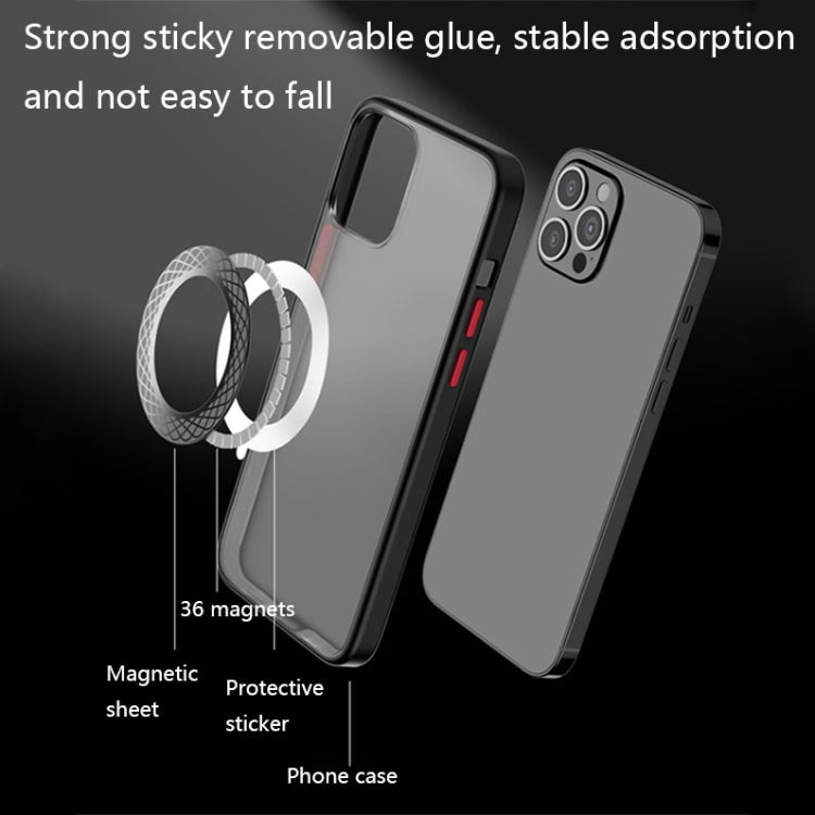 2 PCS T12 Stripe Pattern Magnetic Suction Wireless Charger Magnetic Sheet(White) - Hand-Sticking Bracket by PMC TechLife | Online Shopping South Africa | PMC TechLife