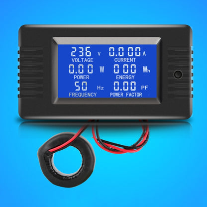 Peacefair English Version Multifunctional AC Digital Display Power Monitor, 100A (Closed CT) - Current & Voltage Tester by Peacefair | Online Shopping South Africa | PMC Jewellery | Buy Now Pay Later Mobicred