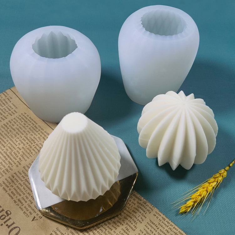 Scented Candle Silicone Mold DIY Handmade Soap Mold, Specification: Sector - Arts & Crafts by PMC TechLife | Online Shopping South Africa | PMC TechLife