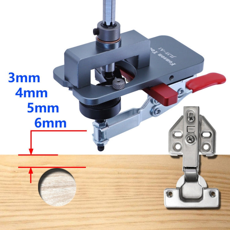 6 PCS / Set 35mm Hinge Open Hole Cabinet Door Plate Hinge Packed Locator - Others by PMC TechLife | Online Shopping South Africa | PMC TechLife