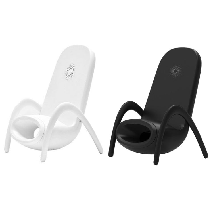 JP-wxc Chair Shape Wireless Charger with Amplifier Function(White) - Wireless Charger by PMC TechLife | Online Shopping South Africa | PMC TechLife