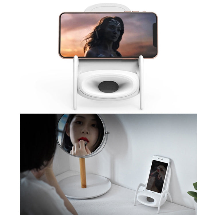 JP-wxc Chair Shape Wireless Charger with Amplifier Function(White) - Wireless Charger by PMC TechLife | Online Shopping South Africa | PMC TechLife