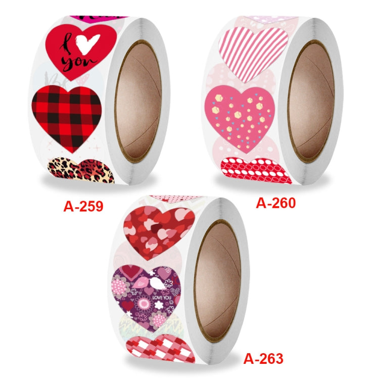 Roll Pack Valentine Day Heart Love Sticker Self-adhesive Label, Size: 2.5cm / 1 Inch(K-173) - Sticker & Tags by PMC Jewellery | Online Shopping South Africa | PMC Jewellery