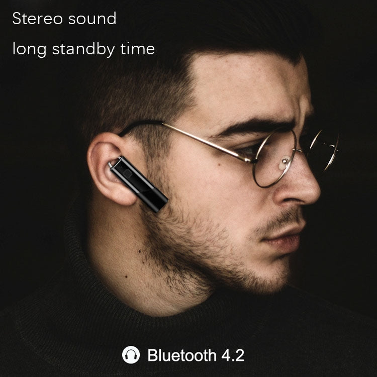 Single Ear 4.2 Bluetooth Headset Stereo HIFI Sports Wireless Bluetooth Headset(A1 White) - Bluetooth Earphone by PMC Jewellery | Online Shopping South Africa | PMC Jewellery