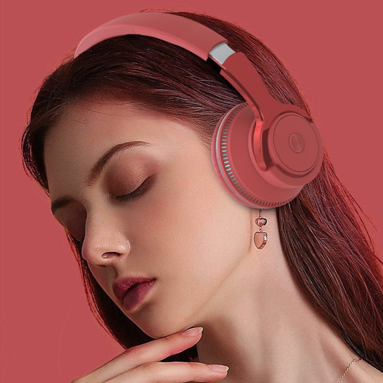 H2 Colorful Luminous Subwoofer Folding Retractable Card Wireless Bluetooth Headset(White) - Headset & Headphone by PMC TechLife | Online Shopping South Africa | PMC TechLife