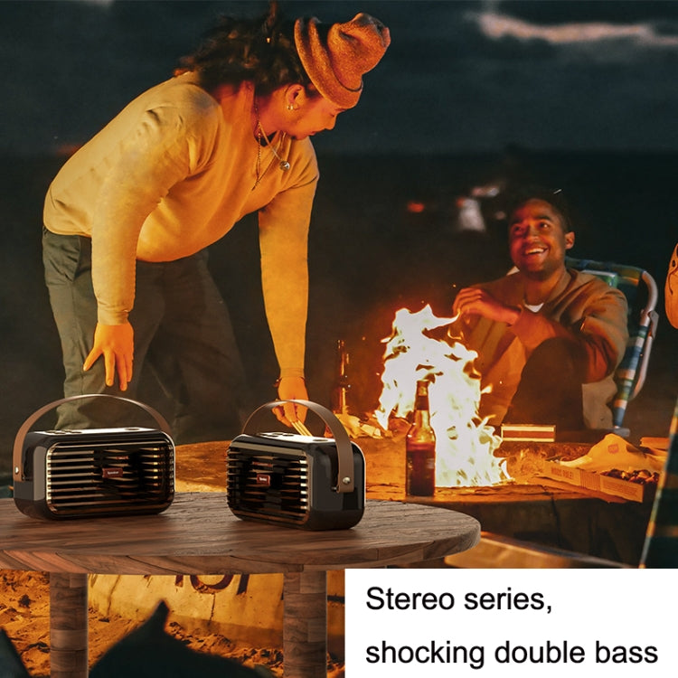 X7 Outdoor Portable Dual Speaker Wireless Bluetooth Retro Portable Speaker(Blue) - Desktop Speaker by PMC TechLife | Online Shopping South Africa | PMC TechLife