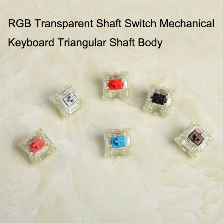 10PCS Cherry MX RGB Transparent Shaft Switch Mechanical Keyboard Triangular Shaft Body, Color: Silver Shaft - Other by CHERRY | Online Shopping South Africa | PMC Jewellery