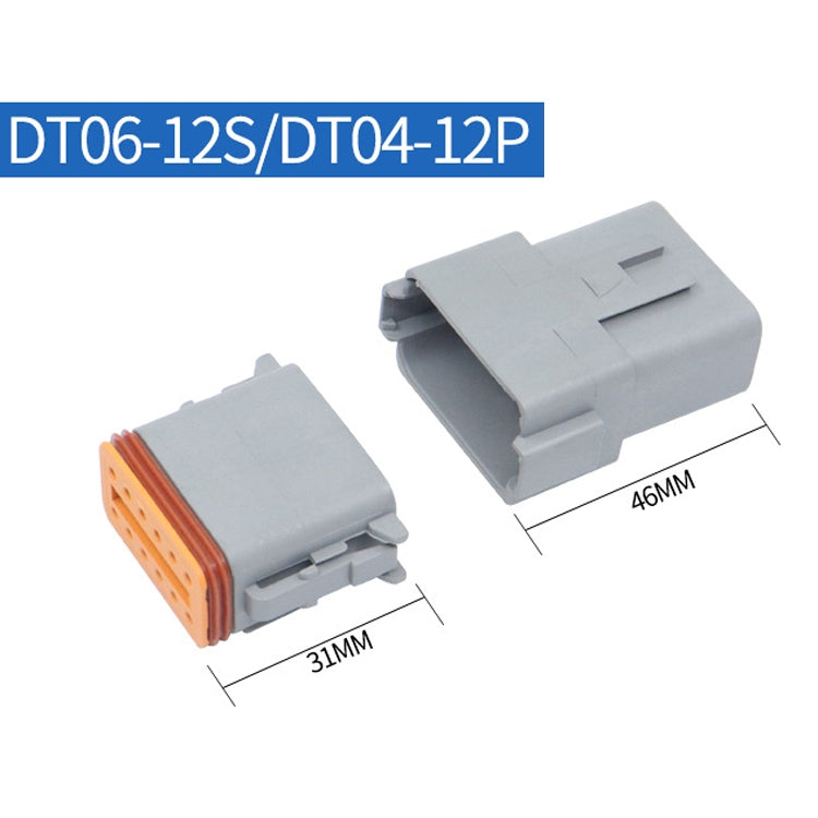 DT04-12P / DT06-12S With Copper Car Waterproof Connector Conductive Connection Terminal - Booster Cable & Clip by PMC Jewellery | Online Shopping South Africa | PMC Jewellery