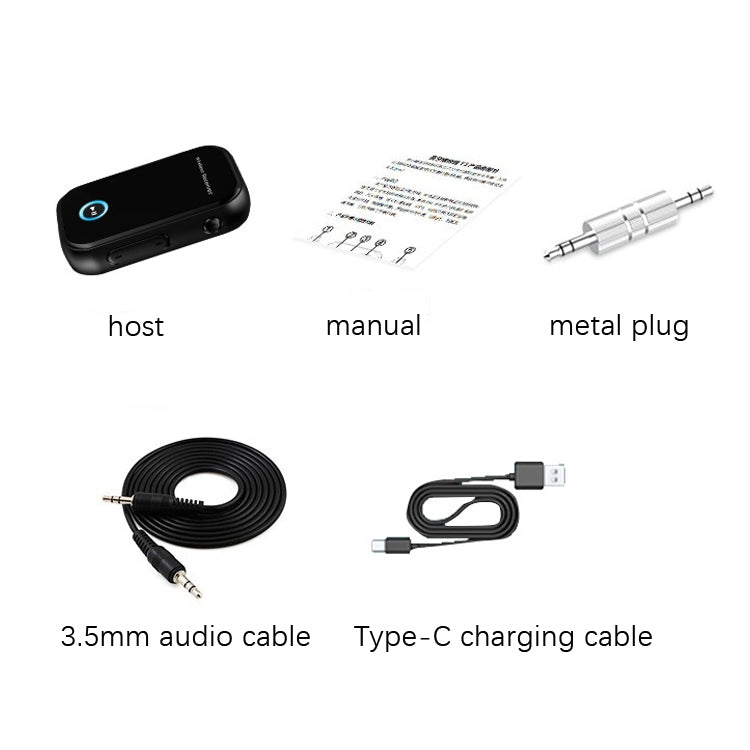 Car Bluetooth 5.0 Audio Receiver 3.5mm Bluetooth Converter - Bluetooth Adapters by PMC TechLife | Online Shopping South Africa | PMC TechLife | Buy Now Pay Later Mobicred
