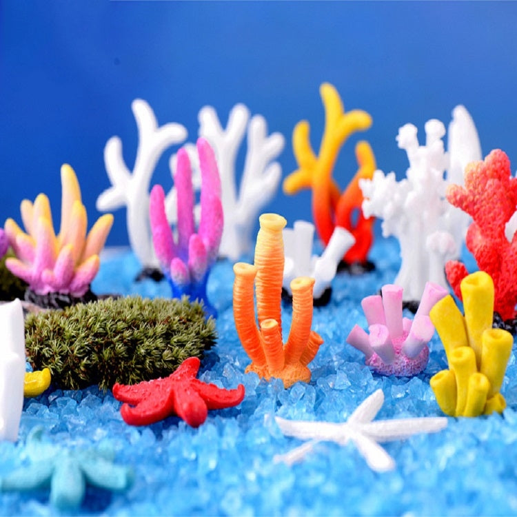 10 PCS Simulation Resin Coral Aquarium Fish Tank Small Ornaments, Colour: No. 2 Colorful - Fish Tank Decoration by PMC Jewellery | Online Shopping South Africa | PMC Jewellery