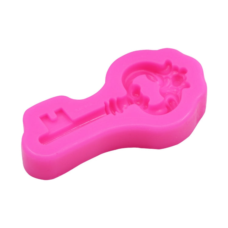 2 PCS Retro Key Fondant Cake Chocolate Silicone Mold(Pink) - Food Molds by PMC TechLife | Online Shopping South Africa | PMC TechLife