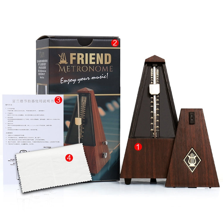 FRIEND Tower Mechanical Terrace Piano Guitar Violin Universal Rhythm Instrument(Tower Mahogany Color) - Stringed Instruments by PMC Jewellery | Online Shopping South Africa | PMC Jewellery