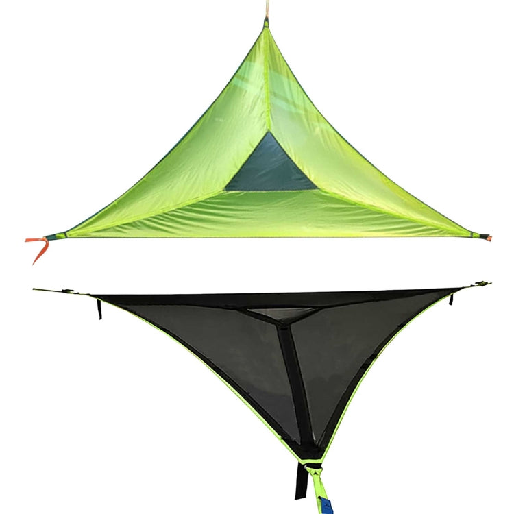 Aerial Multiplayer Triangle Hammock Folding Mesh Hammock Tree Tent,Size:  400x400x400cm Black - Hammocks by PMC Jewellery | Online Shopping South Africa | PMC Jewellery | Buy Now Pay Later Mobicred