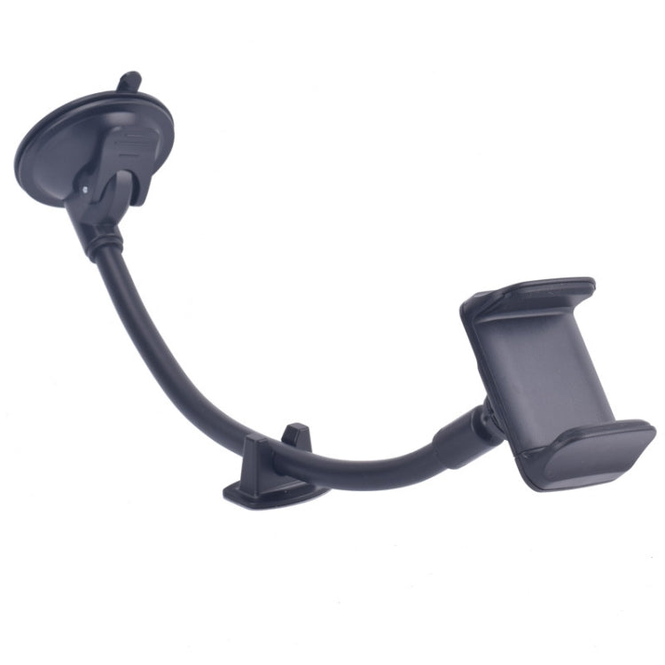 2 PCS Suction Cup Long Soft Hose Windshield Car Mobile Phone Clip Bracket(Black Box Packaging) - Car Holders by PMC TechLife | Online Shopping South Africa | PMC TechLife