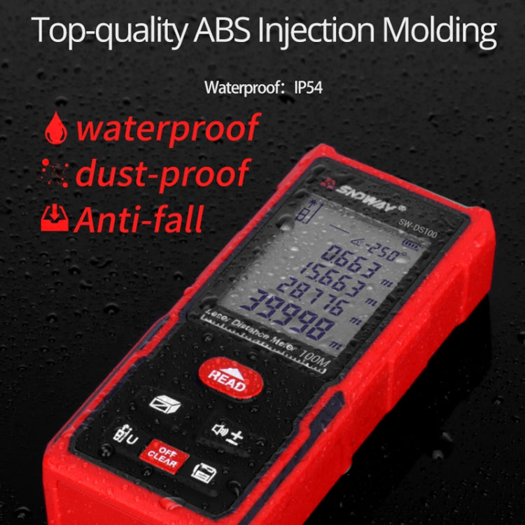 SNDWAY SW-DS100 Handheld Laser Rangefinder Infrared Laser Ruler, Distance: 100m - free shipping - PMC TechLife - Order now!