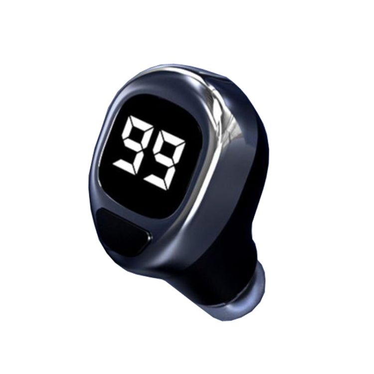 F6 Bluetooth Headset Mini Invisible Ear Business Digital Display Earphone(Black) - Bluetooth Earphone by PMC TechLife | Online Shopping South Africa | PMC TechLife