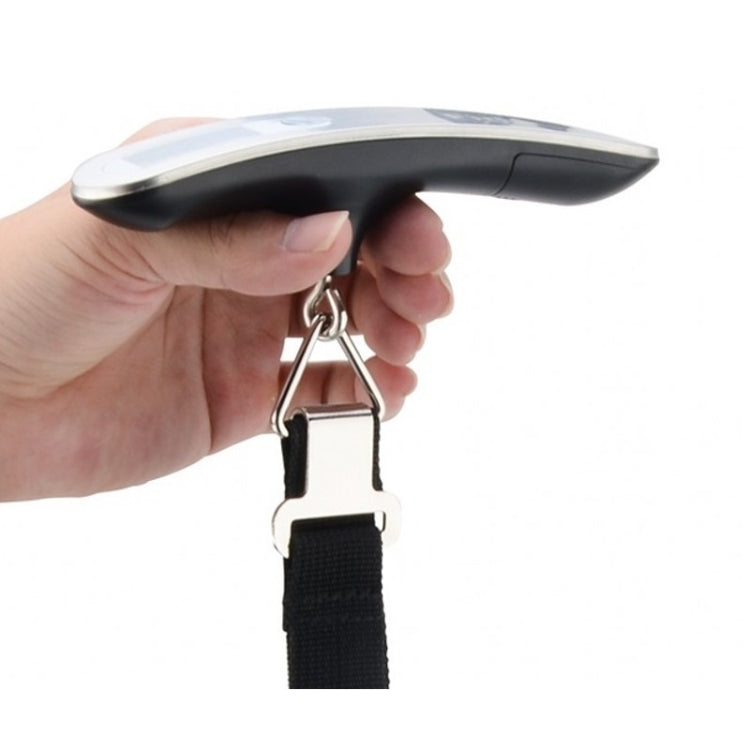Stainless Steel Handheld Electronic Luggage Scale Portable Express Scale(Black) - Hanging Scales by PMC TechLife | Online Shopping South Africa | PMC TechLife | Buy Now Pay Later Mobicred