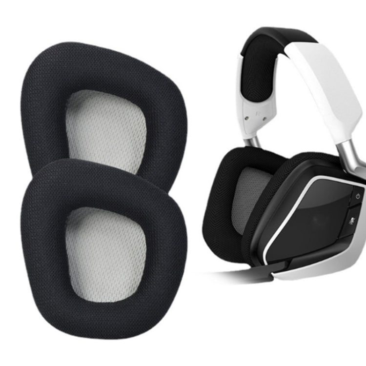 2 PCS Replacement Earpads for Corsair Void Pro Elite,Style: Black Grid - Earmuff & Pad by PMC Jewellery | Online Shopping South Africa | PMC Jewellery