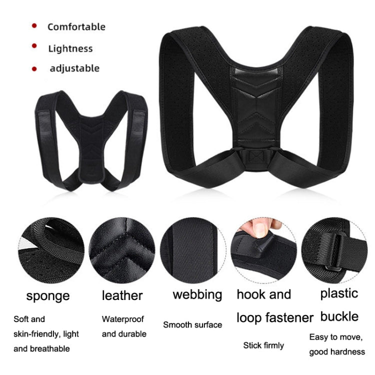 Invisible Breathable Posture Correction Belt Adjustable Back Corrector, Size: L (Black) - Corrector by PMC Jewellery | Online Shopping South Africa | PMC Jewellery