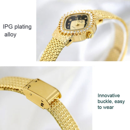 BS Bee Sister FA1659 Chain Watch Wheat Ear Watch Simple Temperament Ladies Watch(Gold) - Alloy Watches by BS Bee Sister | Online Shopping South Africa | PMC Jewellery | Buy Now Pay Later Mobicred