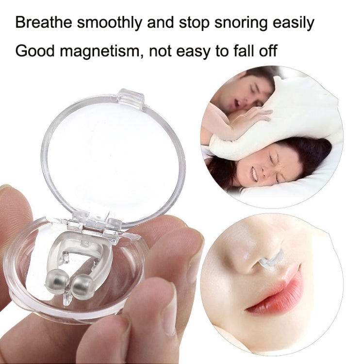 10 PCS Mini Portable Silicone Magnetic Snoring Stopper(Transparent) - Anti Snoring Tools by PMC TechLife | Online Shopping South Africa | PMC TechLife