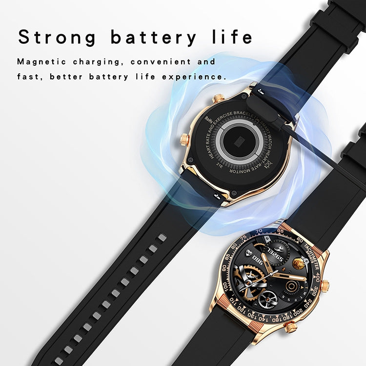 LOANIY E18 Pro Smart Bluetooth Calling Watch with NFC Function, Color: Black Silicone - Smart Watches by LOANIY | Online Shopping South Africa | PMC Jewellery | Buy Now Pay Later Mobicred