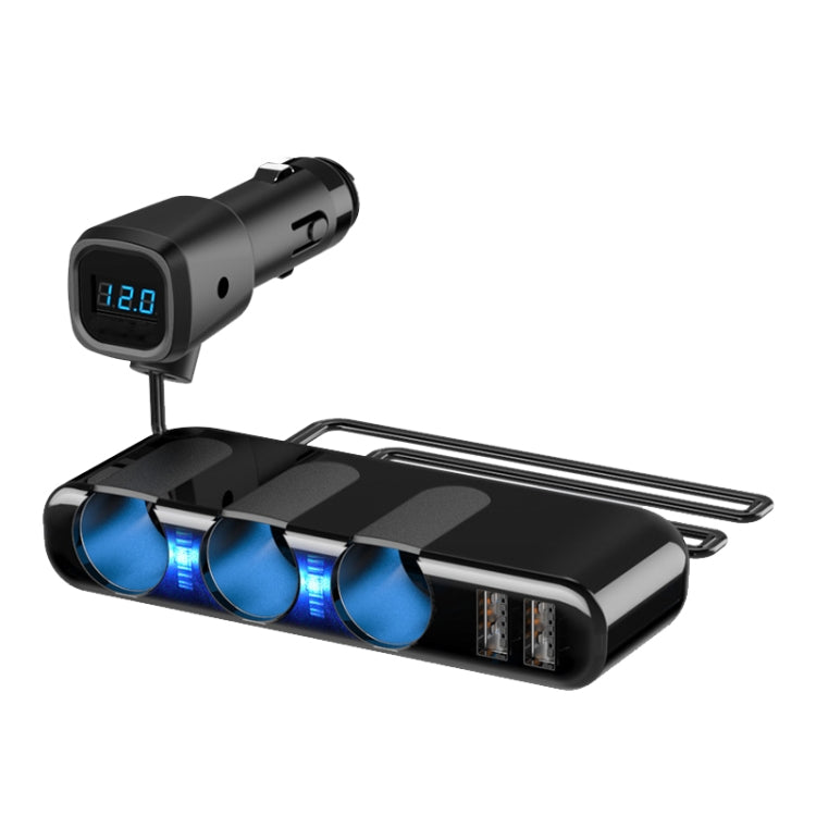 SHUNWEI Car Cigarette Lighter Charger 12/24V USB Converts Socket, Style: 3 Holes 2 USB Voltage - Car Charger by SHUNWEI | Online Shopping South Africa | PMC Jewellery | Buy Now Pay Later Mobicred