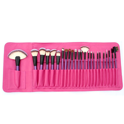 24 PCS / Set Beauty Makeup Brushes Tools Kit(Blue) - Makeup Brushes by PMC Jewellery | Online Shopping South Africa | PMC Jewellery