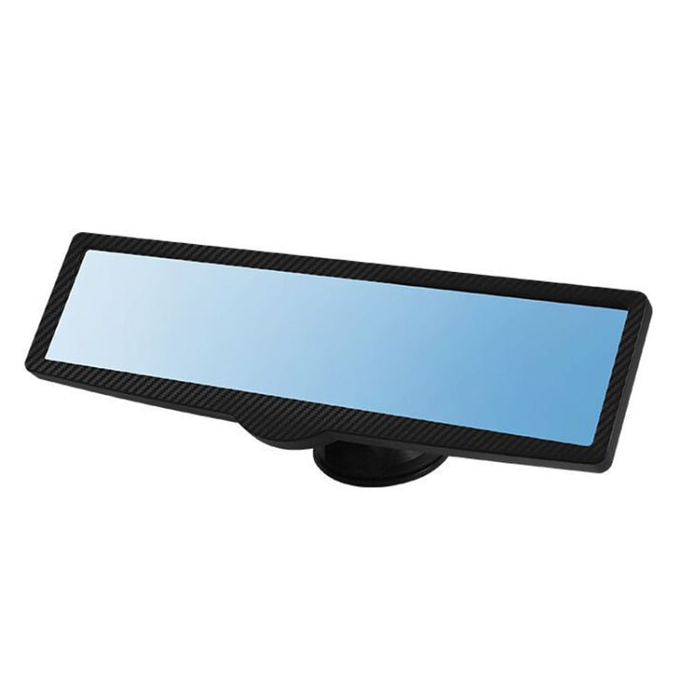 CZC-255 Car Glue Injection Suction Cup Carbon Fiber Rearview Mirror(Blue Mirror) - Interior Mirrors by PMC Jewellery | Online Shopping South Africa | PMC Jewellery
