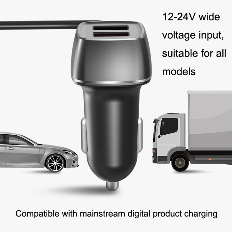 One For Four Car Charger QC3.0 Fast Charge 4USB Car Front And Rear Seat Car Charger, Style: Upgraded Edition - Car Charger by PMC Jewellery | Online Shopping South Africa | PMC Jewellery