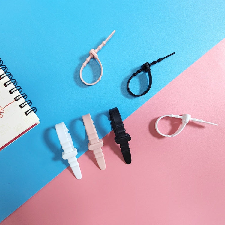3 Sets 20pcs/Set  Fishbone Silicone Cable Tie Cable Organizer Winder, Color: White Ice Color - Cable Organizer by PMC TechLife | Online Shopping South Africa | PMC TechLife