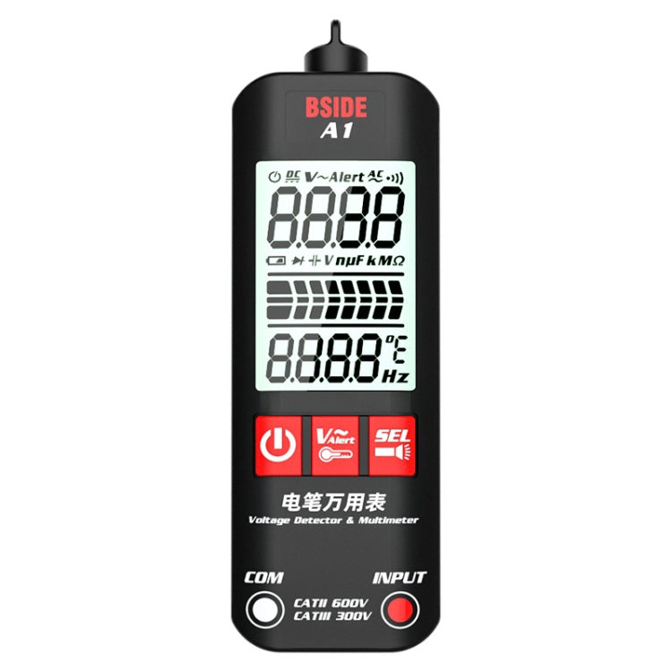 BSIDE A1 Dual Mode Smart Handheld High Precision Detection Electrician Voltage Multimeter Without Battery(Black) - Digital Multimeter by BSIDE | Online Shopping South Africa | PMC TechLife | Buy Now Pay Later Mobicred