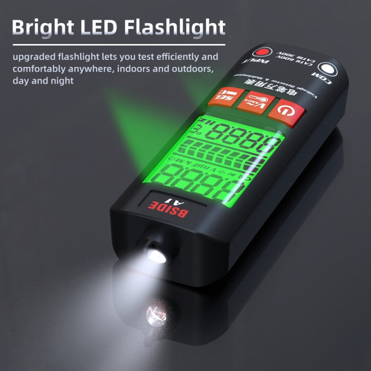 BSIDE A1 Dual Mode Smart Handheld High Precision Detection Electrician Voltage Multimeter Without Battery(Black) - Digital Multimeter by BSIDE | Online Shopping South Africa | PMC TechLife | Buy Now Pay Later Mobicred