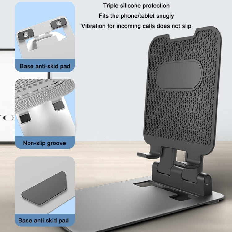 Tablet Mobile Phone Desktop Double Pole Lifting Folding Bracket, Color: Black (Small) - Desktop Holder by PMC TechLife | Online Shopping South Africa | PMC TechLife