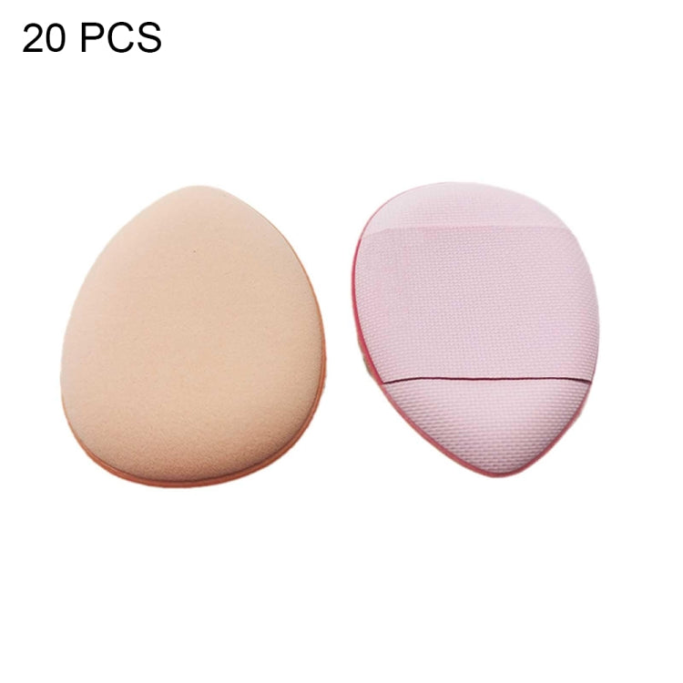 20 PCS Pink Purple Mini Leather Wet and Dry Makeup Finger Puff - Cosmetic Puff by PMC Jewellery | Online Shopping South Africa | PMC Jewellery