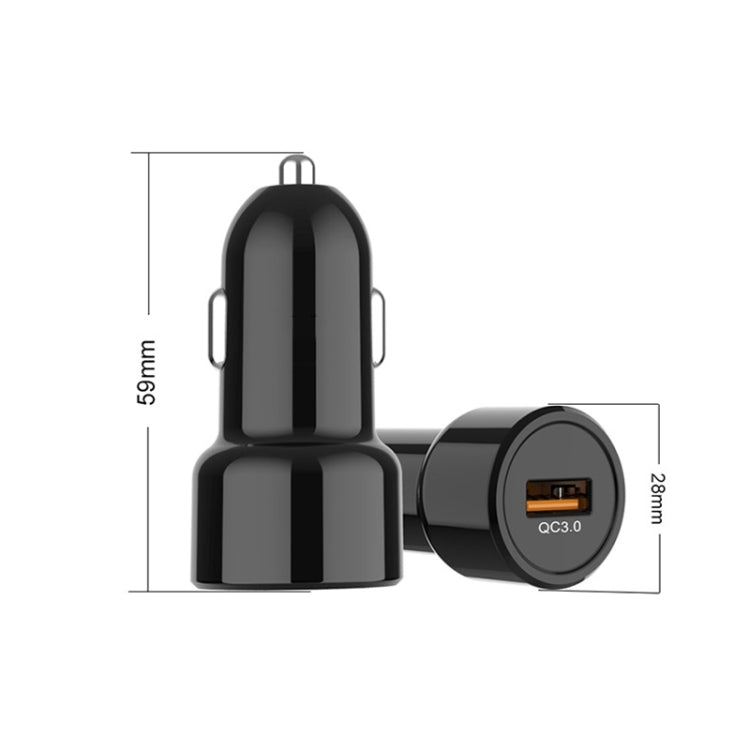 IBD321-Q3 Universal Fireproof Mobile Phone Car Charger, Model: 2.4A+12W - Car Charger by PMC TechLife | Online Shopping South Africa | PMC TechLife