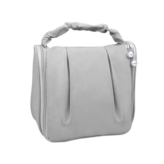 RH2205 Travel Hanging Pleated Portable Cosmetic Bag(Grey) - Storage Boxes by PMC Jewellery | Online Shopping South Africa | PMC Jewellery