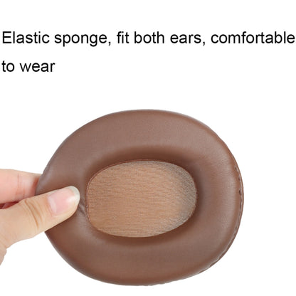 2 PCS Headset Sponge Earmuffs For SONY MDR-7506 / V6 / 900ST, Color: Brown Bright - Earmuff & Pad by PMC Jewellery | Online Shopping South Africa | PMC Jewellery