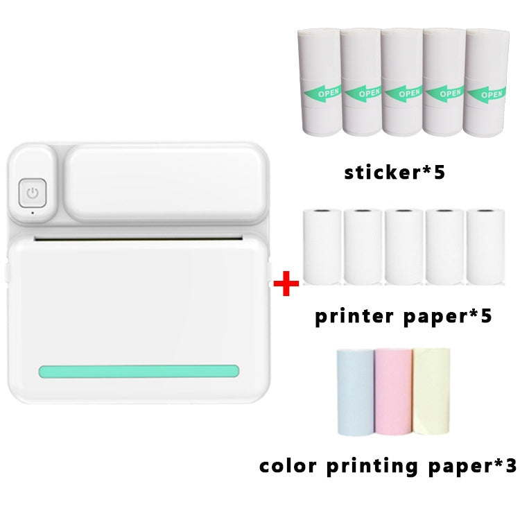 C19 200DPI Student Homework Printer Bluetooth Inkless Pocket Printer Blue Set - Printer by PMC TechLife | Online Shopping South Africa | PMC TechLife
