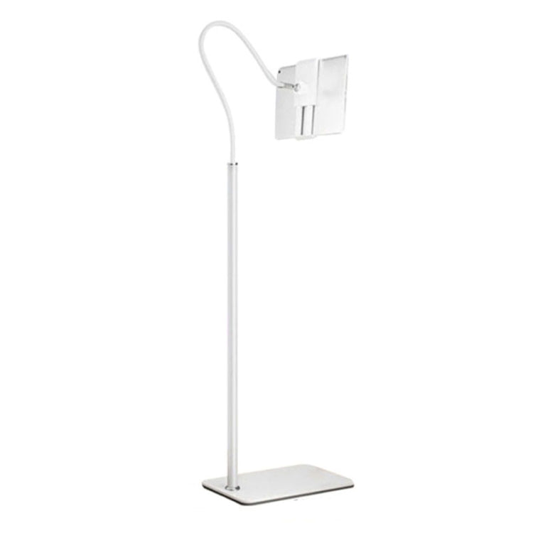135cm Mobile Phone Tablet Live Broadcast Bedside Lifting Bracket Floor Model (White) - Lazy Bracket by PMC TechLife | Online Shopping South Africa | PMC TechLife