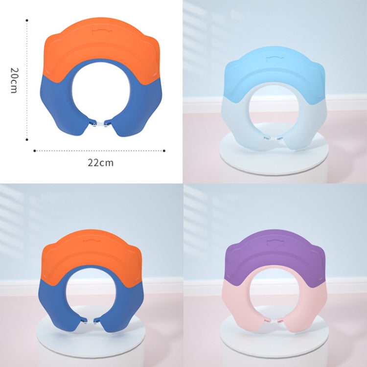 3PCS Shampoo Earmuffs Silicon Infant Wash Bath Cap Child Washing Hat(Orange) - Baby Care by PMC Jewellery | Online Shopping South Africa | PMC Jewellery