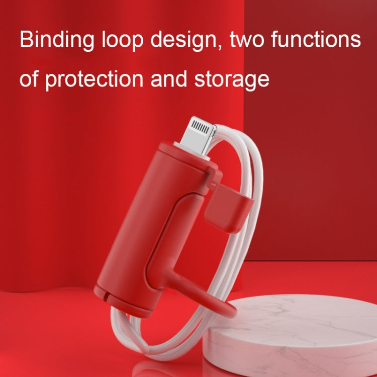 3 PCS Soft Washable Data Cable Silicone Case For Apple, Spec: 8 Pin (Red) - Cable Organizer by PMC Jewellery | Online Shopping South Africa | PMC Jewellery