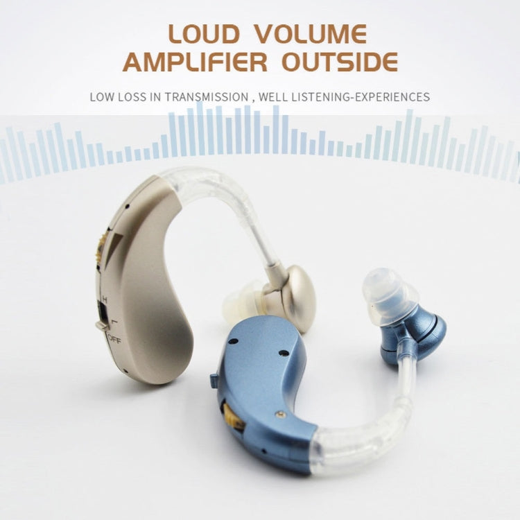 Hearing Aid Audiphones Sound Amplifier EU Plug(Golden) - Hearing Aids by PMC Jewellery | Online Shopping South Africa | PMC Jewellery