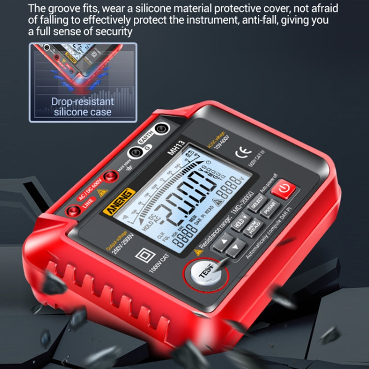 ANENG MH13 High Voltage Digital Electronic Meter Insulation Resistance Tester(Red) - free shipping - PMC TechLife - Order now!